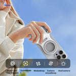Photography grip with dedicated zoom and mode control buttons.