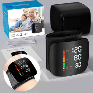 Cardiowrist blood pressure monitor with built-in USB charging function