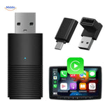 CarLink Pro complete set includes wireless adapter, display unit, cables and mounting accessories.