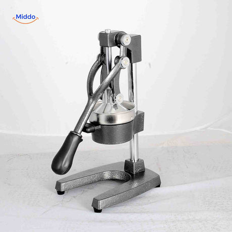 Cast iron Citripress with ergonomic handle for durable, long-lasting juicing.