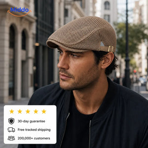 Casual Flat Cap with trust elements