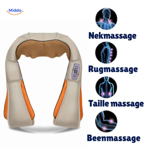 Multifunctional shiatsu massager for neck, back, and leg muscle relief.