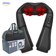 Portable neck and shoulder massager with ergonomic design and deep kneading technology.