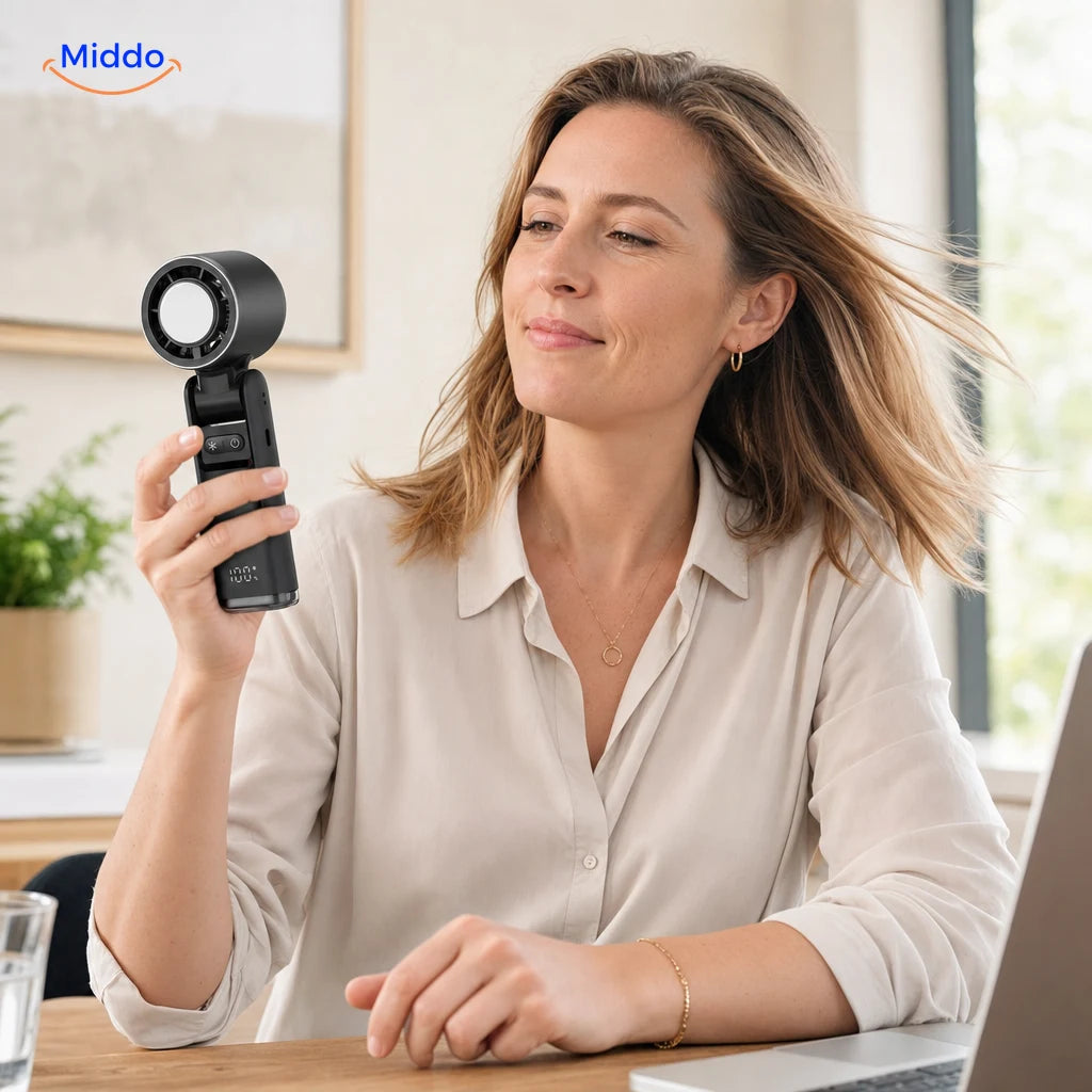 ChillFlow™ | Instant Personal Cooling — Black