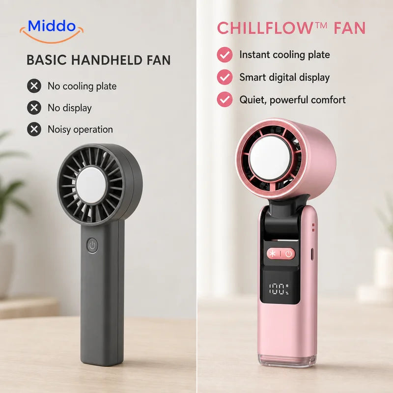 ChillFlow fan vs. basic fan comparison