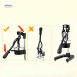 Instructions showing proper technique for using Citripress manual citrus juicer.