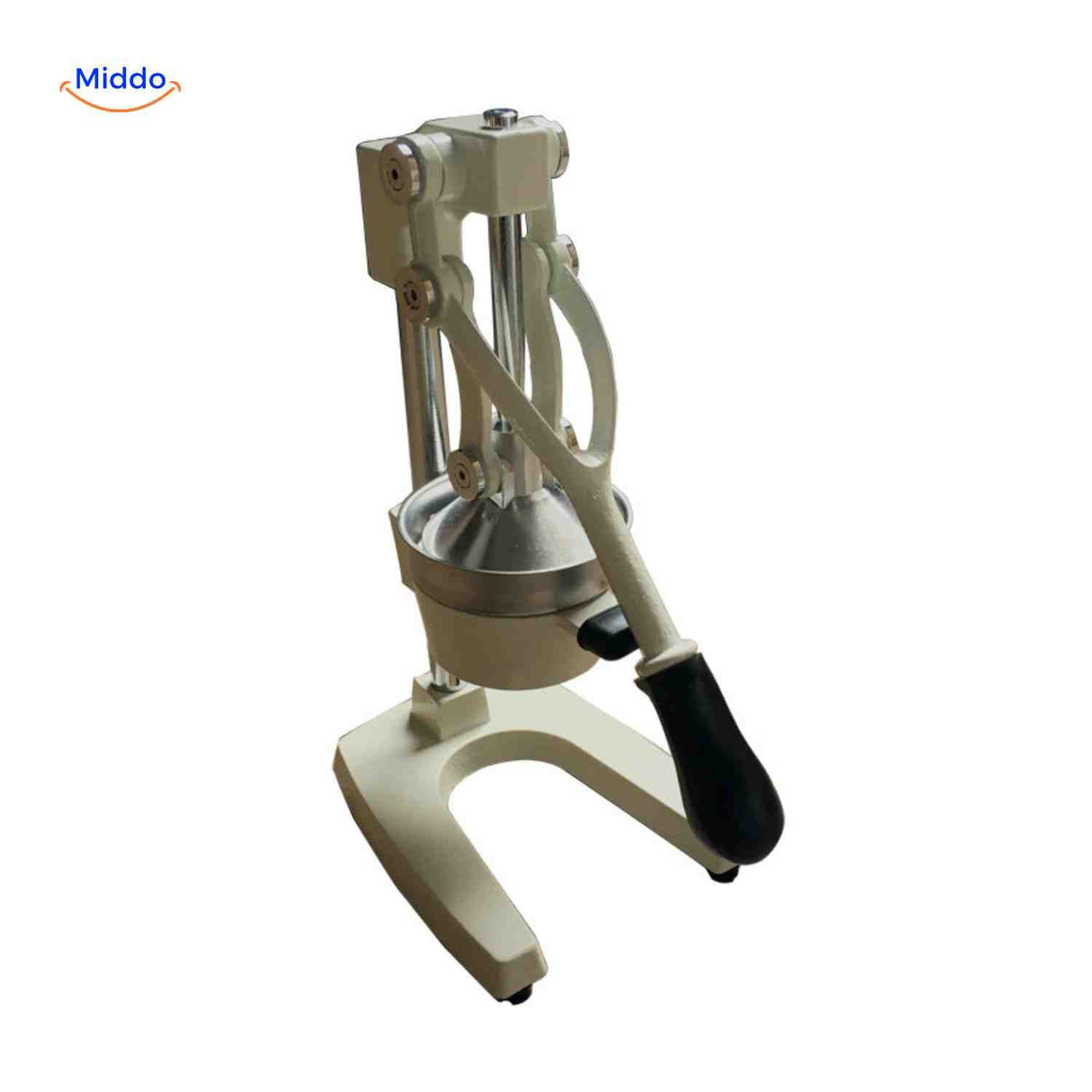 Citripress robust manual press with lever handle for powerful fruit pressing.