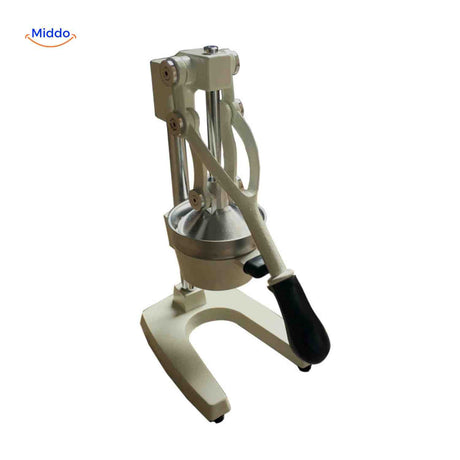 Citripress robust manual press with lever handle for powerful fruit pressing.