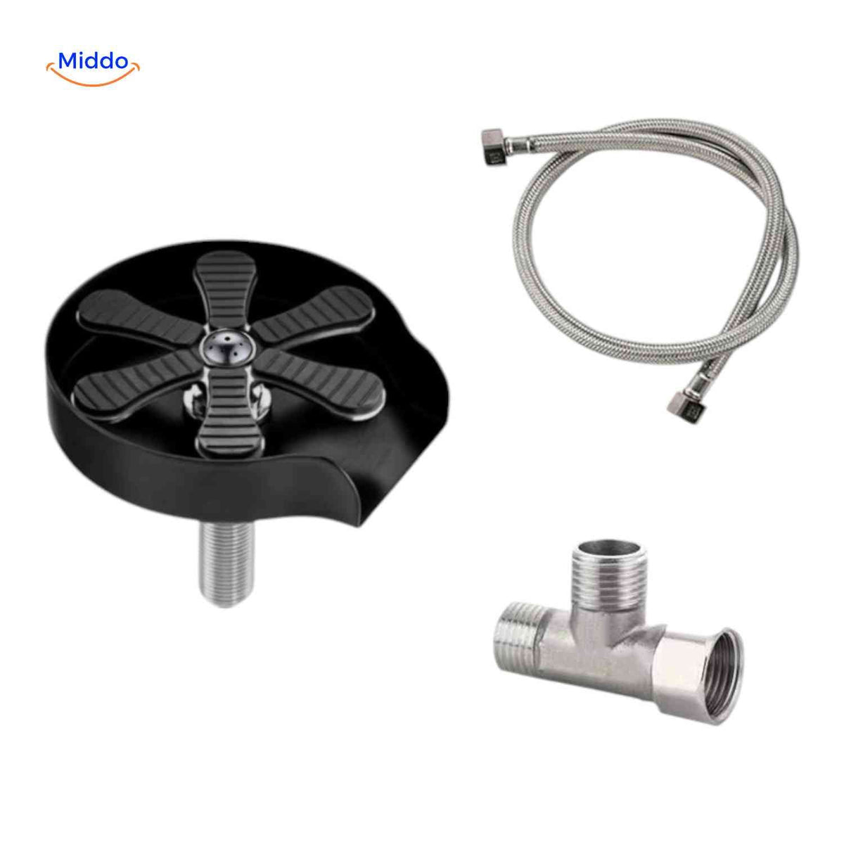 CleanTap pressure rinser for bar glasses