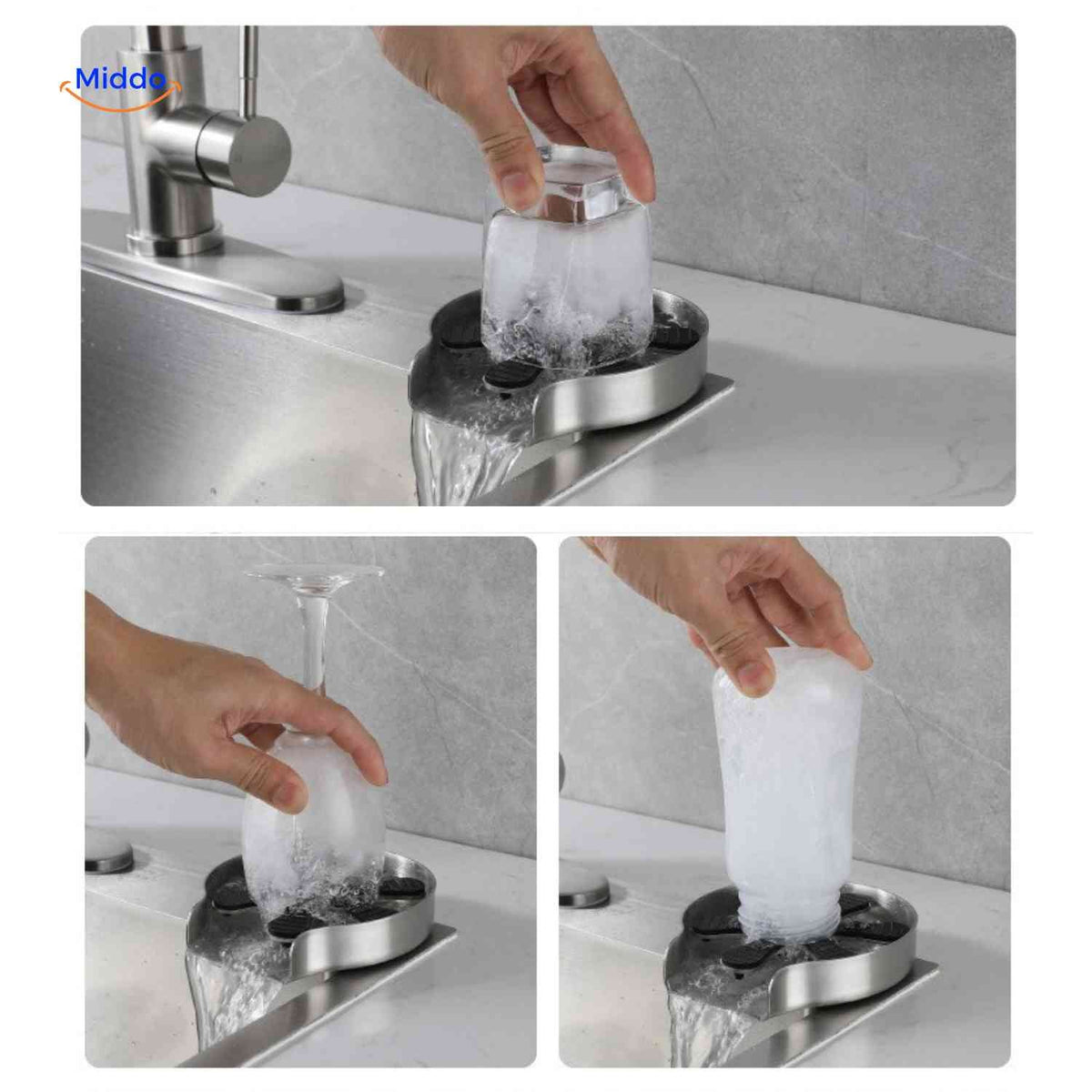 CleanTap kitchen glass rinser product view