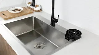 CleanTap rinse station beside a kitchen sink