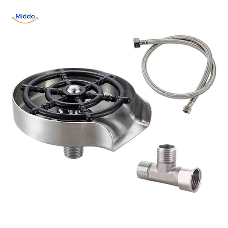 CleanTap stainless steel glass rinser product view