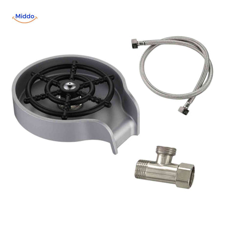 CleanTap stainless steel glass rinser