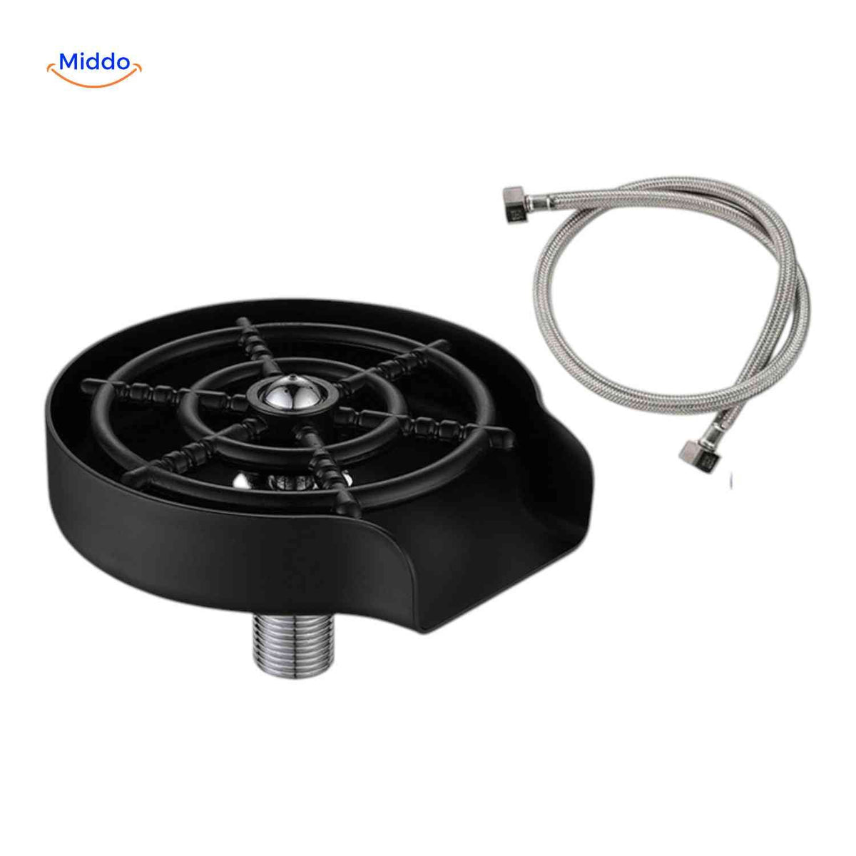 CleanTap stainless steel rinser with connection
