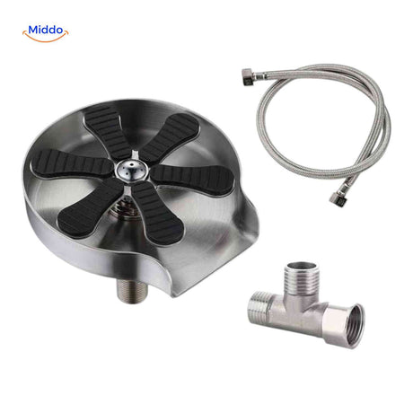 CleanTap stainless steel rinse unit with hose