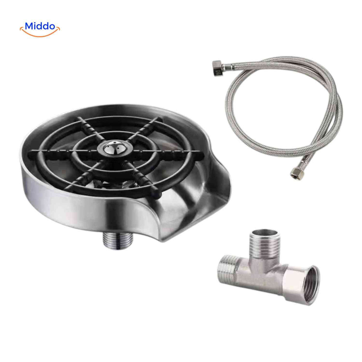 CleanTap black glass rinser
