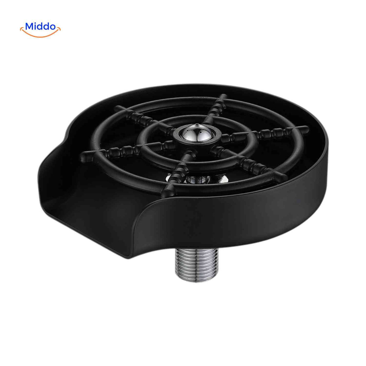 CleanTap black rinse unit for glasses