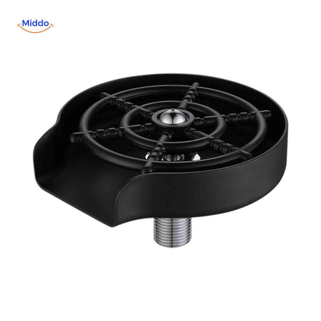 CleanTap black rinse unit for glasses