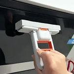 Cleanzy mop convenient one-handed operation makes wet and dry cleaning effortless.