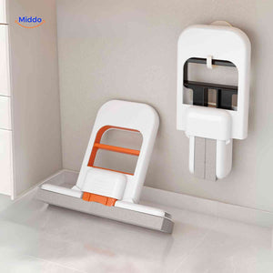 Cleanzy mop removes tough stains and dirt from floors with powerful self-wringing action.
