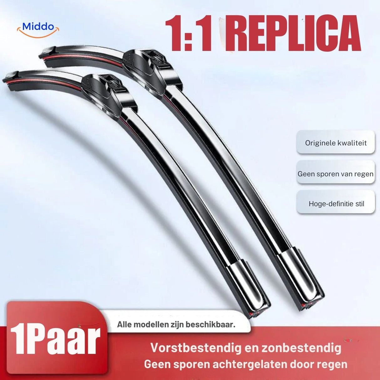 ClearGlide windshield wiper blade with waterproof and quiet performance technology.