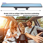 Anti-glare rearview mirror protecting against headlight blindness for safe driving.