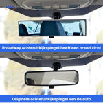 ClearView mirror providing enhanced visibility of the vehicle rear and blind areas.