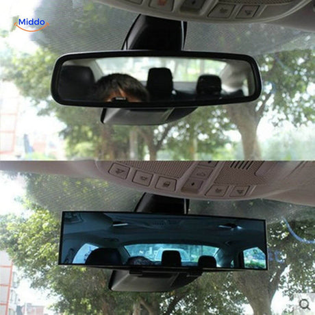 Wide-angle rearview mirror with advanced anti-glare technology for safer driving.
