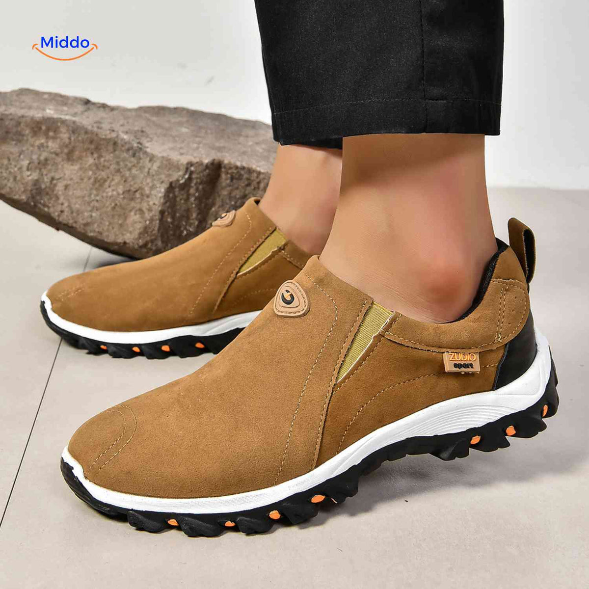 brown Stridex Men's Shoes close-up image 25