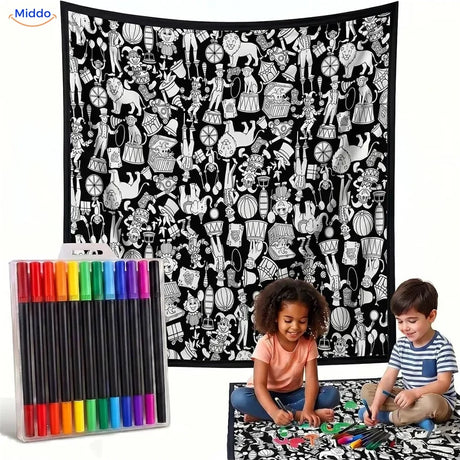 ColorFlow coloring blanket - Circus Fun