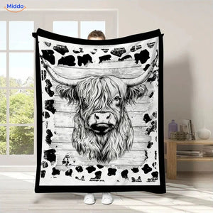 ColorFlow coloring blanket - Highland Cow Portrait