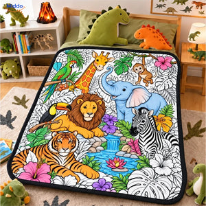 ColorFlow coloring blanket - Jungle Animals