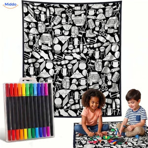 ColorFlow coloring blanket - Camping Adventure