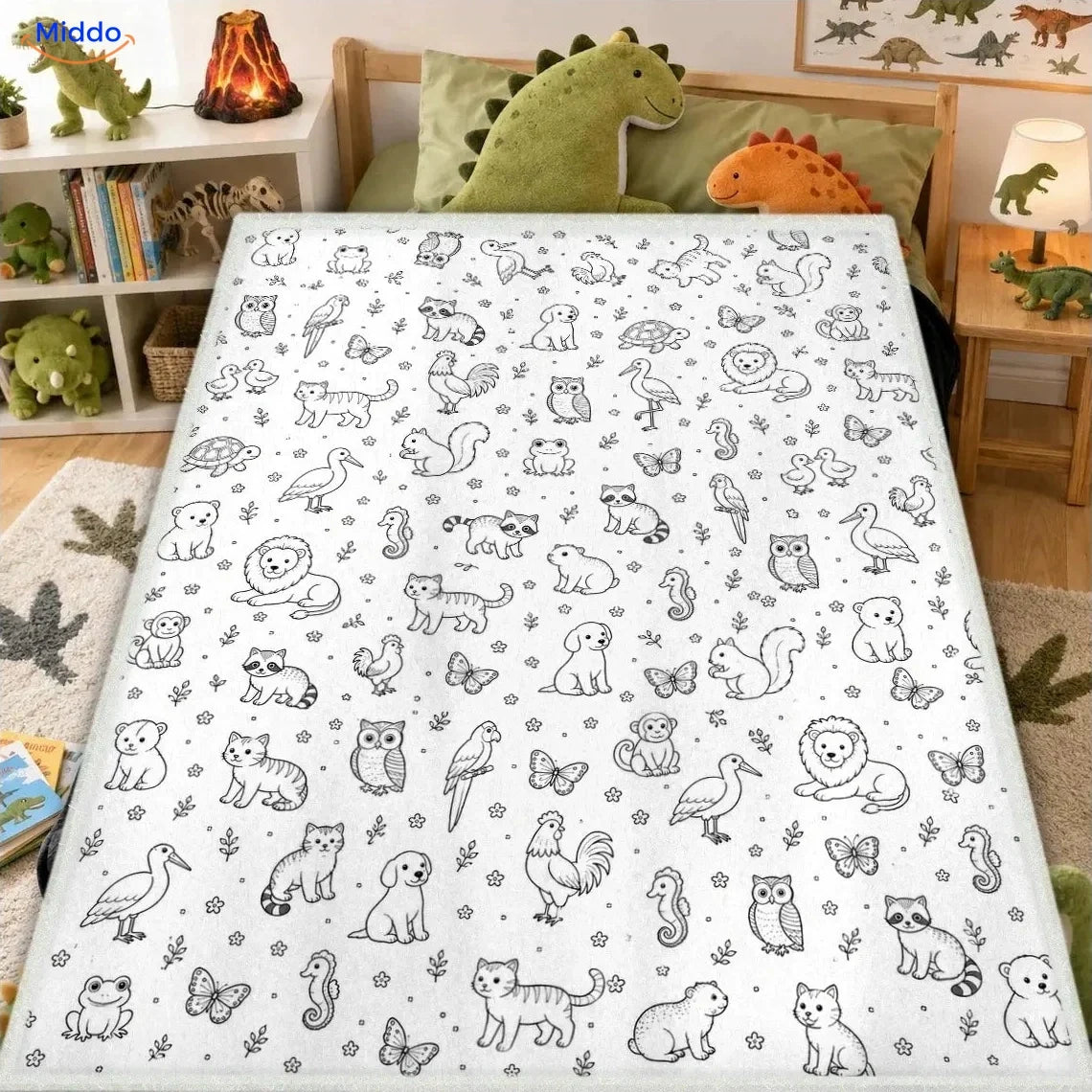 ColorFlow coloring blanket - Little Animals