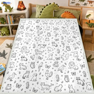 ColorFlow coloring blanket - Little Animals
