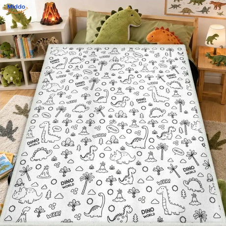 ColorFlow coloring blanket - Little Dinosaurs