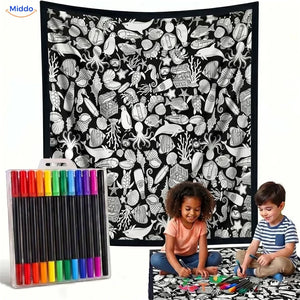 ColorFlow coloring blanket - Underwater World