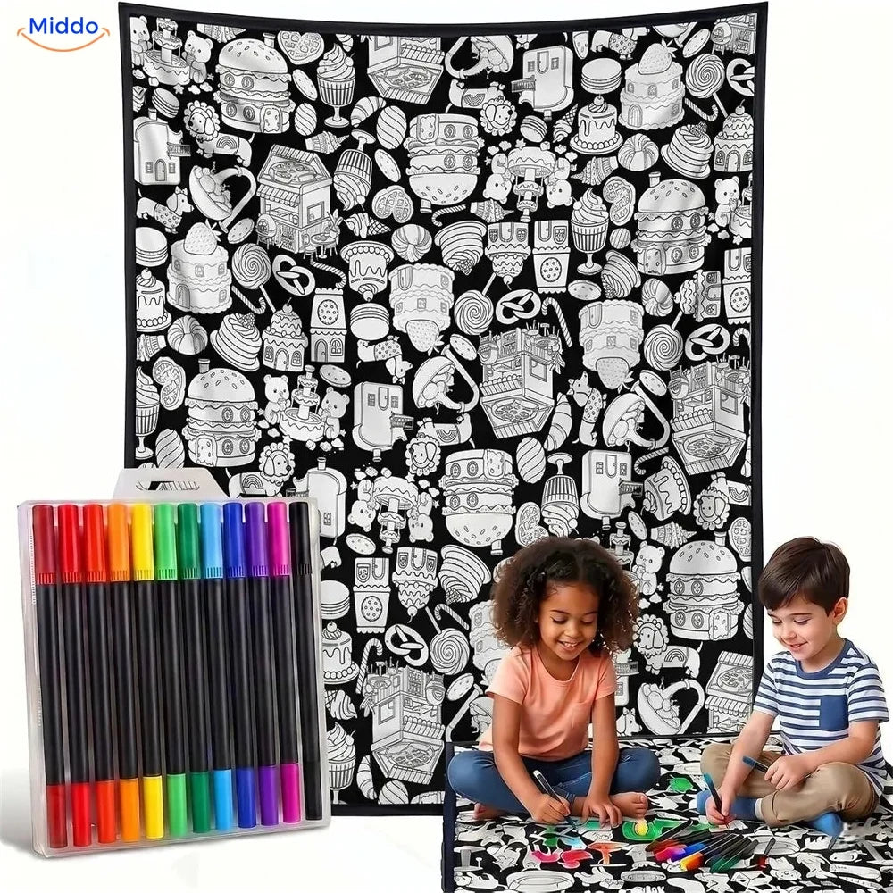 ColorFlow coloring blanket - Candy and Baked Treats