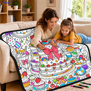 ColorFlow coloring blanket - Birthday Cake