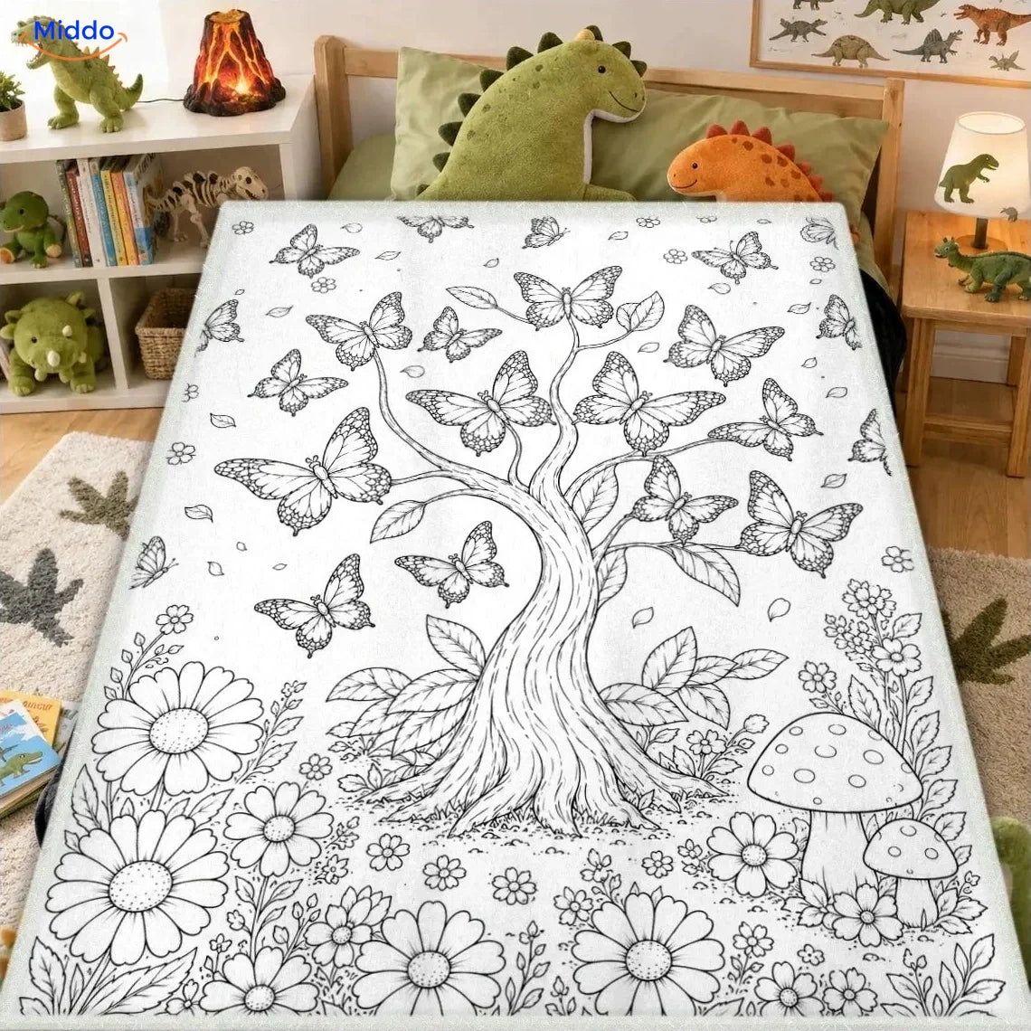 ColorFlow coloring blanket - Butterfly Tree