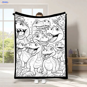 ColorFlow coloring blanket - Happy Dinosaurs