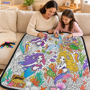 ColorFlow coloring blanket - Mermaids