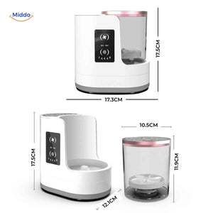 Compact slim-design electric brush cleaner with integrated digital display panel.