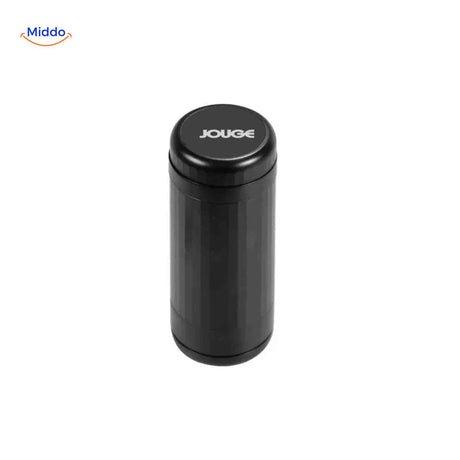 Fully assembled electric grinder with sleek logo-embossed design