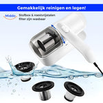 Compact UV vacuum designed for household allergen cleaning on mattresses and bedding