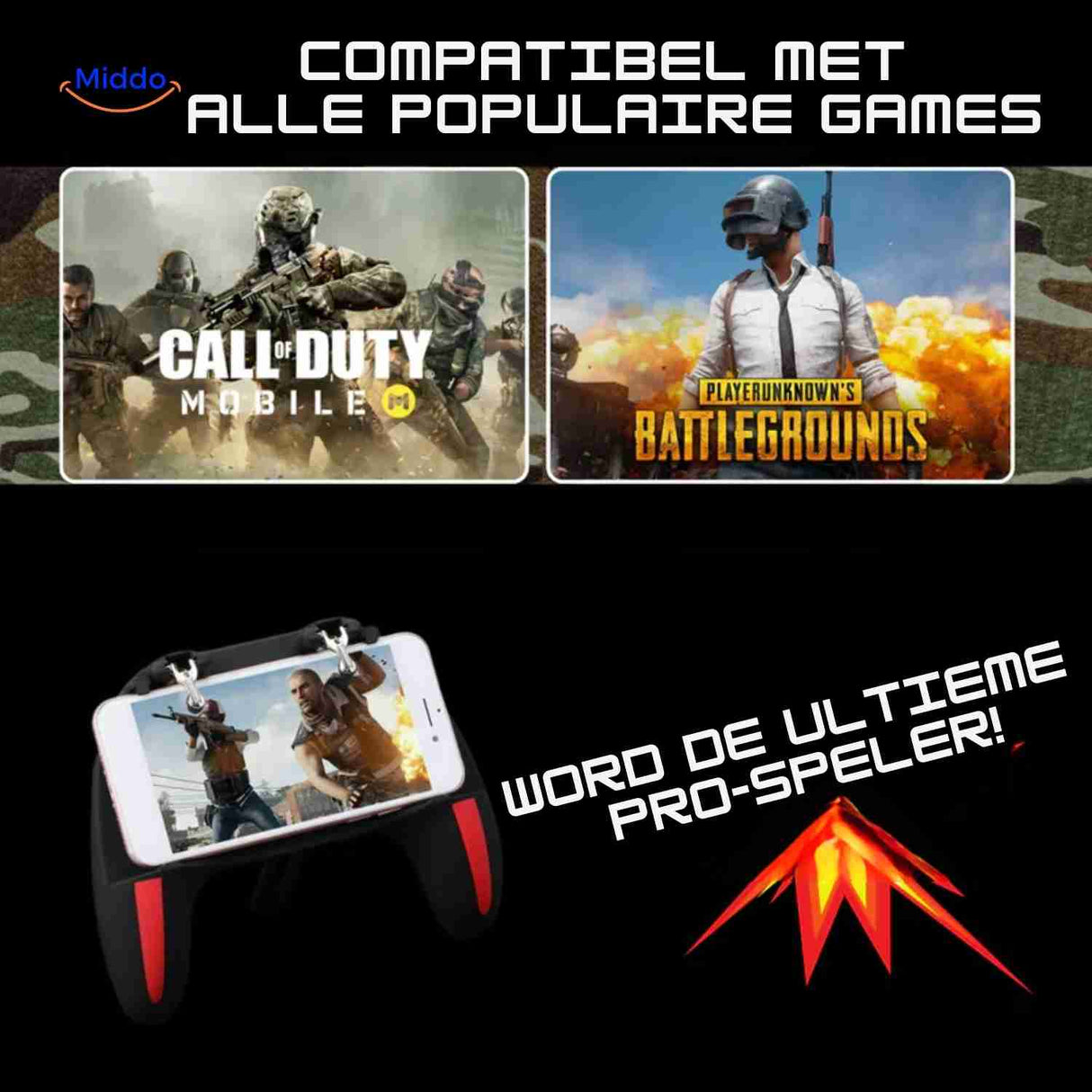 GameFlex H10 gaming controller compatible with all major mobile gaming platforms.