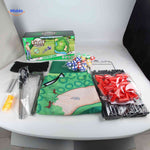 Complete golf set with frame cloth balls and all accessories.