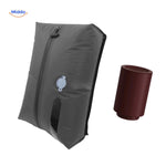 Vacubag vacuum bag with clear window to see contents and waterproof zipper closure.