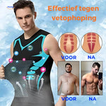Compression vest effectively shapes and smooths abdominal area under clothing.