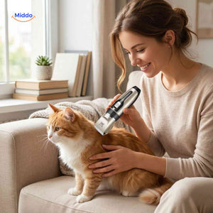 Cordless FurEase trimmer designed for quiet, stress-free cat grooming.
